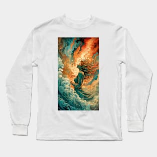 Sunset of cosmic ocean 2 Long Sleeve T-Shirt